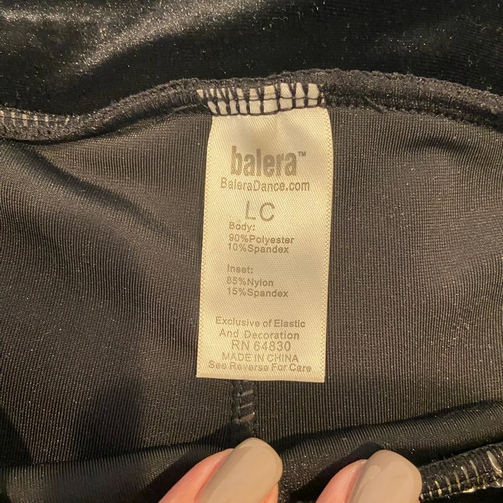 Balera Velvet & Metallic Leggings + Graphic Crop Hoodie Set – Child Large